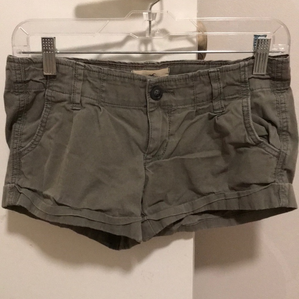 Hollister green shorts